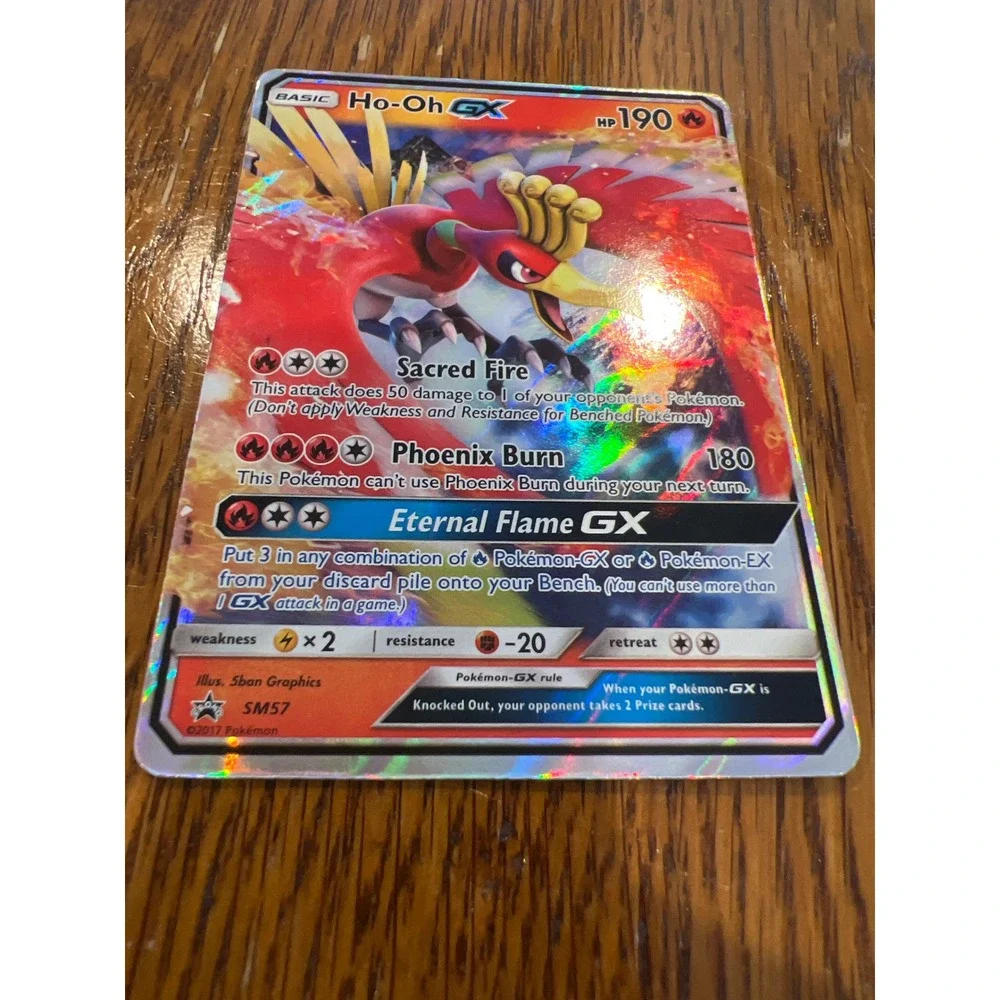 Pokemon Ho-Oh GX SM57 Black Star Promo Holo Rare Sun & Moon Ultra Rare Card